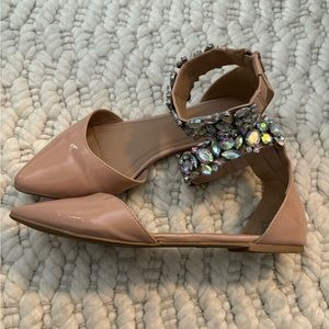 Women’s Jeweled Patent Leather Sandals Size 9
